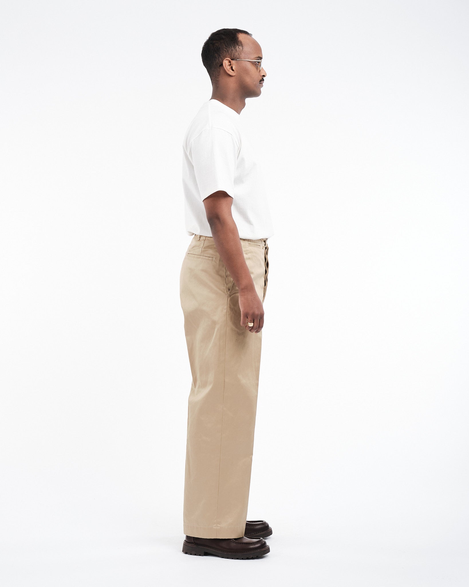 Vintage Fit Army Trousers Khaki by orSlow - Meadow