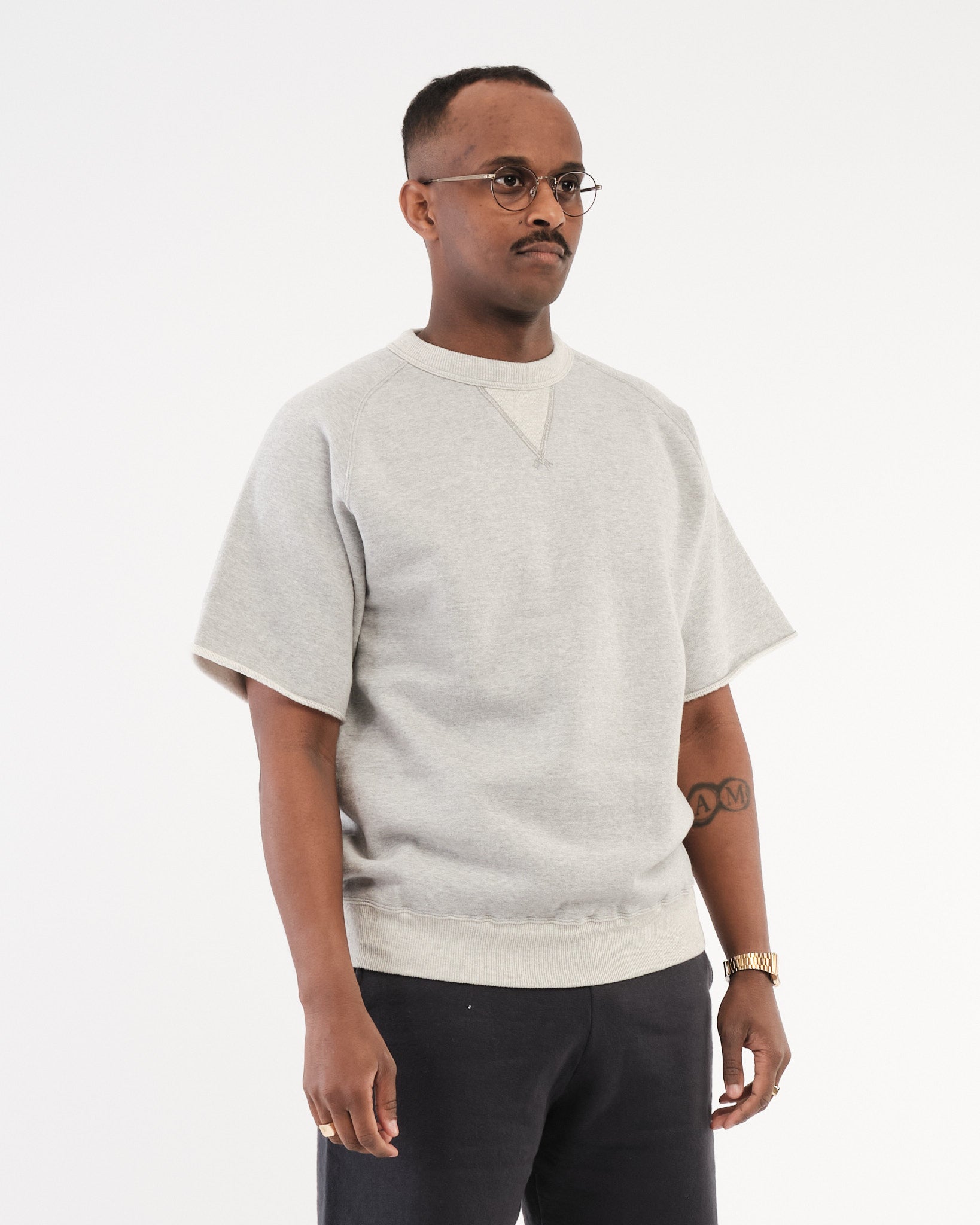 Waialua SS Crew Neck Sweatshirt HAMBLEDON GREY by Sunray