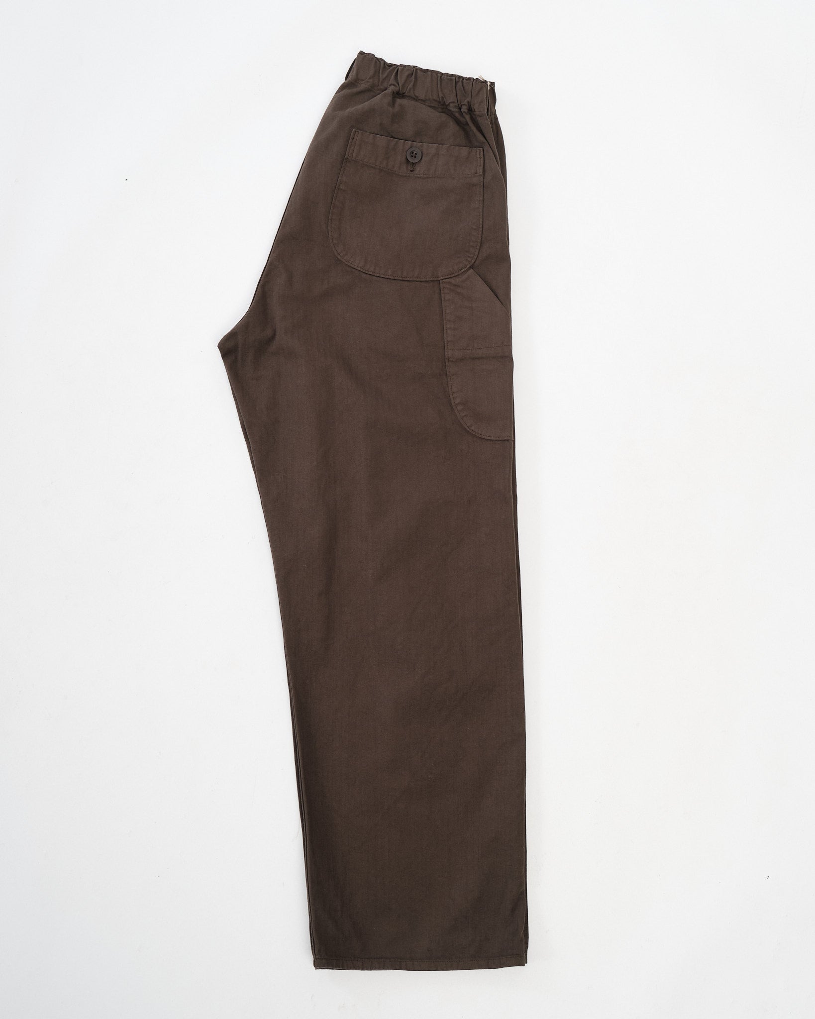 Wide Fit French Work Pants Coffee Brown by orSlow - Meadow