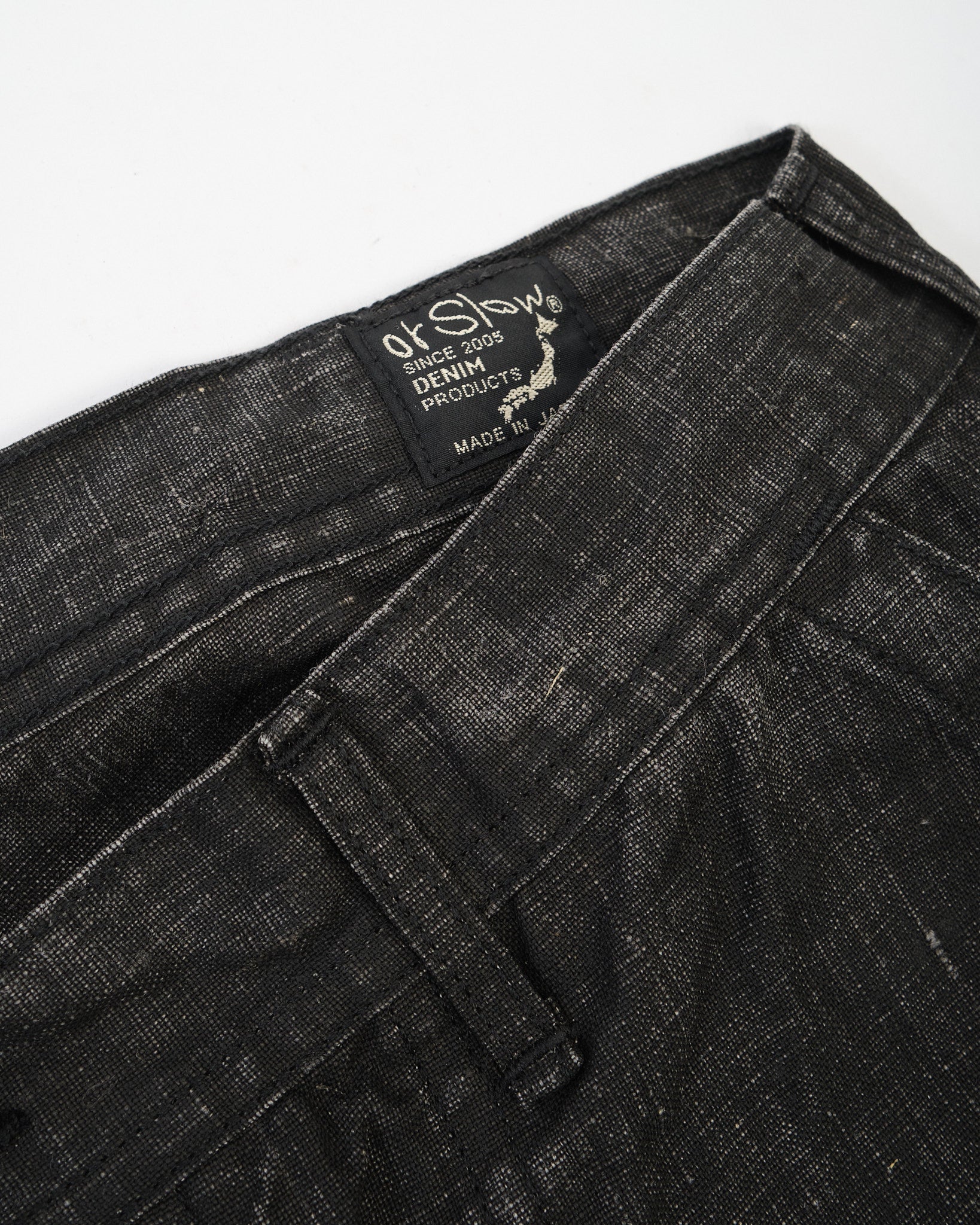 WWII 40's US Navy Sumi Coated Linen Utility Trousers