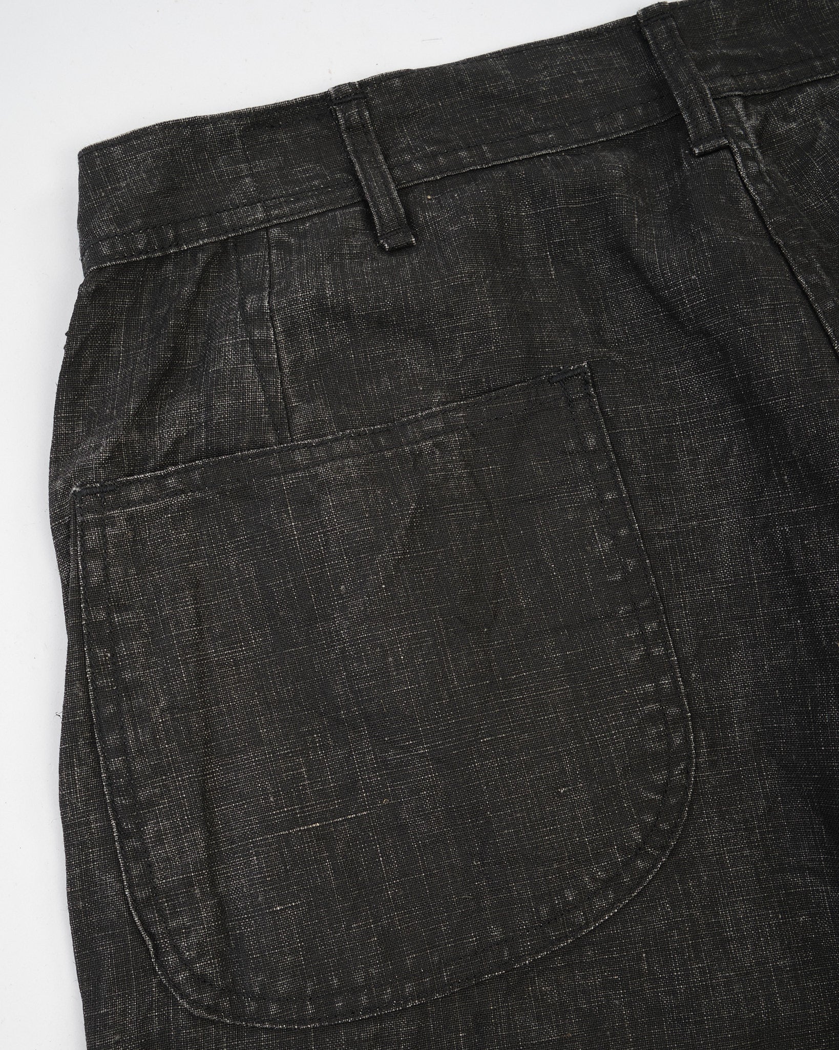 WWII 40's US Navy Sumi Coated Linen Utility Trousers