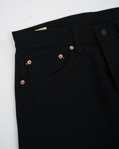 0405-B 15.7 oz Zimbabwe Cotton Black High Tapered Jeans from Momotaro Jeans - photo №7. New Jeans at meadowweb.com