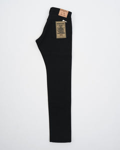 0405-B 15.7 oz Zimbabwe Cotton Black High Tapered Jeans from Momotaro Jeans - photo №1. New Jeans at meadowweb.com