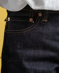 0605-SP 15.7 oz Zimbabwe Cotton GTB Natural Tapered Jeans from Momotaro Jeans - photo №13. New Jeans at meadowweb.com
