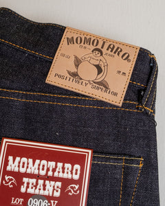 0906-V 15.7 oz Zimbabwe Cotton Wide Straight Jeans from Momotaro Jeans - photo №4. New Jeans at meadowweb.com