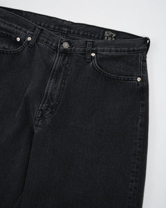 101 DAD'S FIT DENIM PANTS BLACK STONE from orSlow - photo №3. New Jeans at meadowweb.com