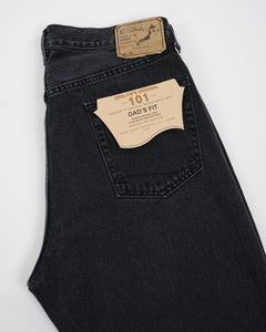 101 DAD'S FIT DENIM PANTS BLACK STONE from orSlow - photo №8. New Jeans at meadowweb.com