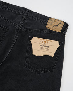 101 DAD'S FIT DENIM PANTS BLACK STONE from orSlow - photo №6. New Jeans at meadowweb.com