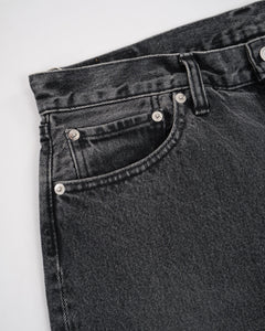 107 IVY FIT BLACK DENIM STONE WASH from orSlow - photo №14. New Jeans at meadowweb.com