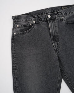 107 IVY FIT BLACK DENIM STONE WASH from orSlow - photo №12. New Jeans at meadowweb.com
