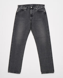 107 IVY FIT BLACK DENIM STONE WASH from orSlow - photo №3. New Jeans at meadowweb.com