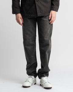 107 IVY FIT BLACK DENIM STONE WASH from orSlow - photo №2. New Jeans at meadowweb.com