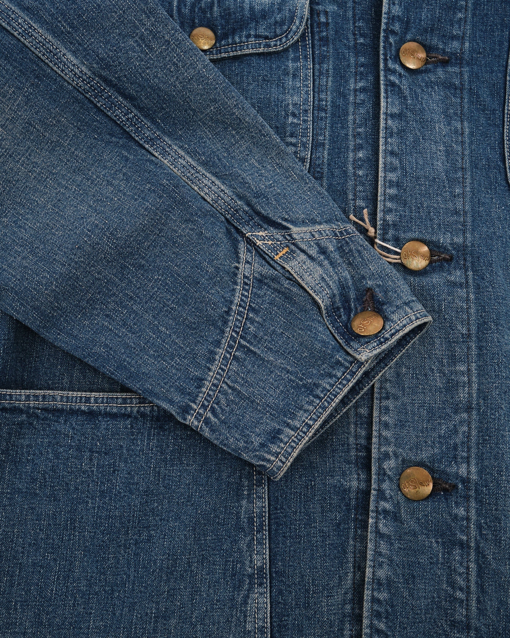 1950'S COVERALL DENIM USED WASH - Meadow