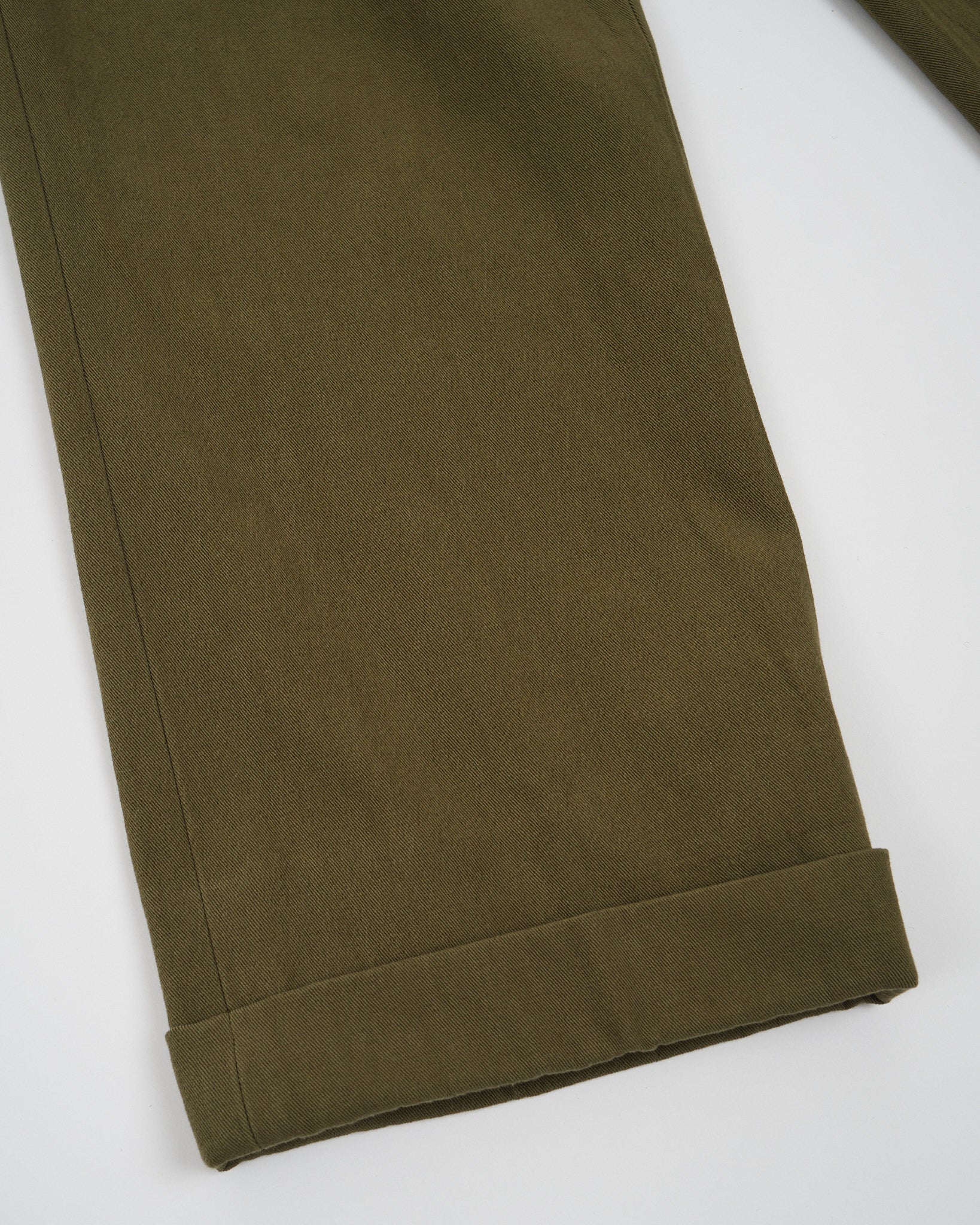 2Pleats Wide Trousers Olive by Kaptain Sunshine - Meadow