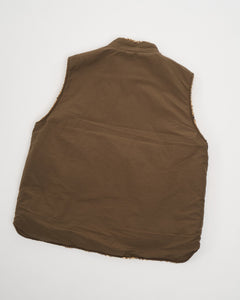 60/40 CLOTH REVERSIBLE VEST ARMY GREEN from orSlow - photo №5. New Vests at meadowweb.com