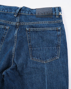 70s Cut Mid Blue Crease Denim from Our Legacy - photo №8. New Jeans at meadowweb.com