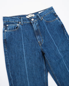 70s Cut Mid Blue Crease Denim from Our Legacy - photo №5. New Jeans at meadowweb.com
