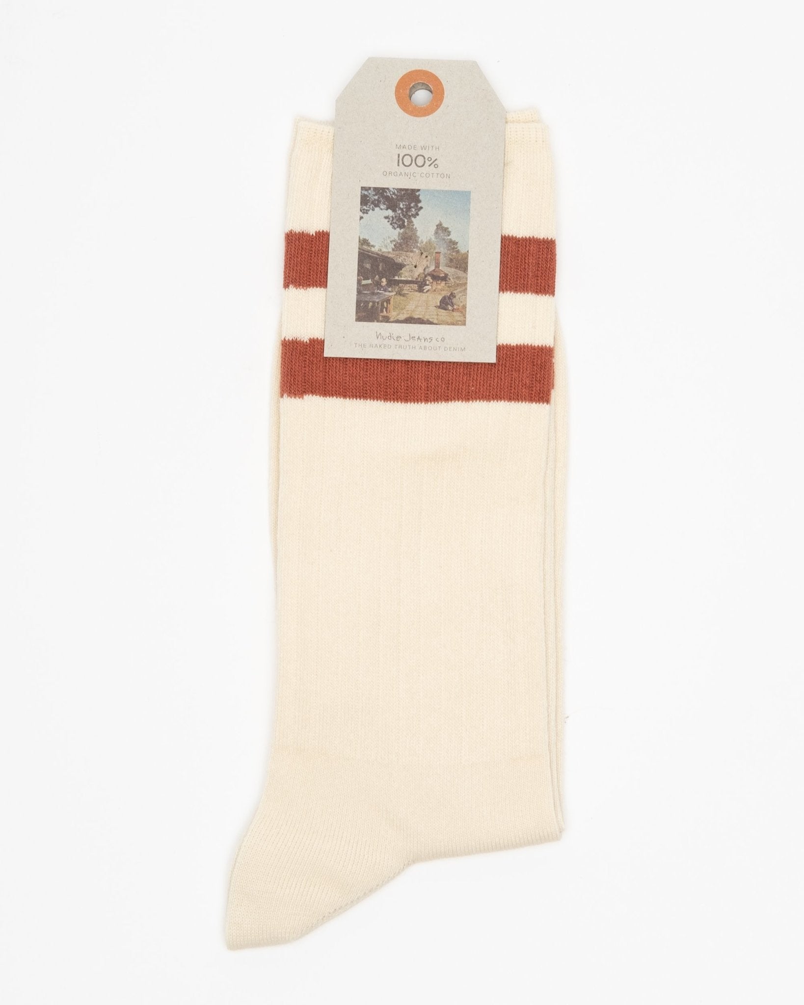 Amundsson Sport Socks Off White Red - Meadow