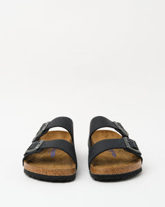 Arizona Soft Footbed Oiled Leather Black from Birkenstock - photo №3. New Footwear at meadowweb.com