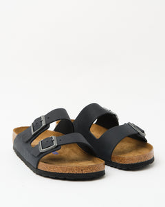 Arizona Soft Footbed Oiled Leather Black from Birkenstock - photo №2. New Footwear at meadowweb.com