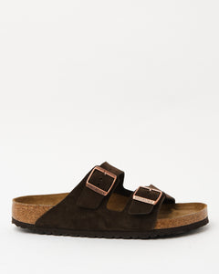 Arizona Soft Footbed Suede Mocca from Birkenstock - photo №1. New Footwear at meadowweb.com