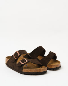 Arizona Soft Footbed Suede Mocca from Birkenstock - photo №2. New Footwear at meadowweb.com