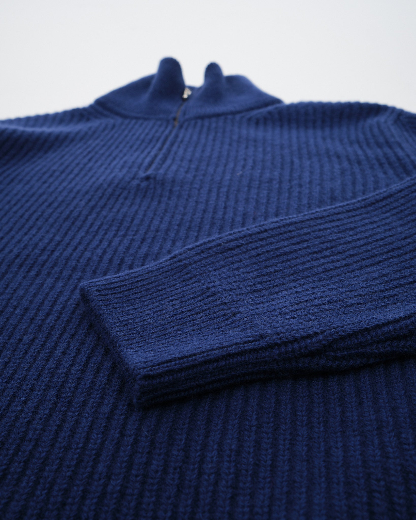 August Zip Sweater Royal Blue - Meadow