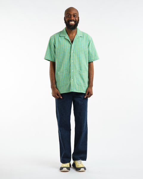 Beach Shirt Green Summer Ready Jaquard | Green