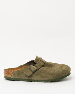 Boston Suede Leather Thyme from Birkenstock - photo №1. New Footwear at meadowweb.com