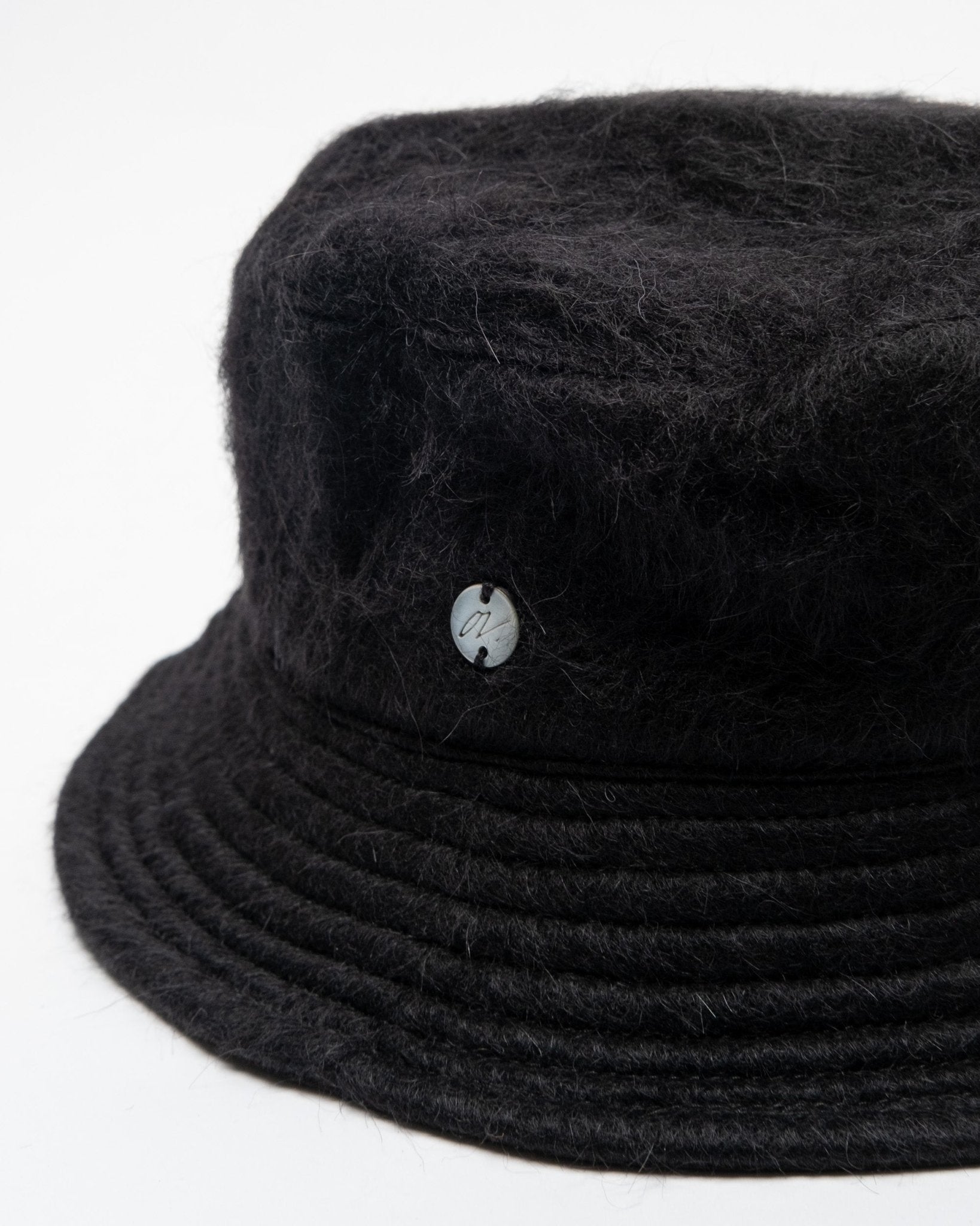 Bucket Hat Black Mohair - Meadow