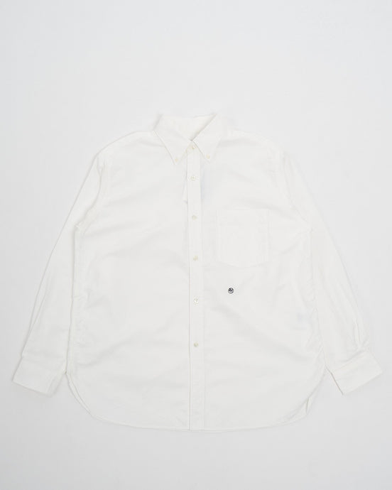 Button Down Wind Shirt White - Meadow