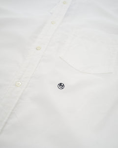 Button Down Wind Shirt White from Nanamica - photo №2. New Shirts at meadowweb.com