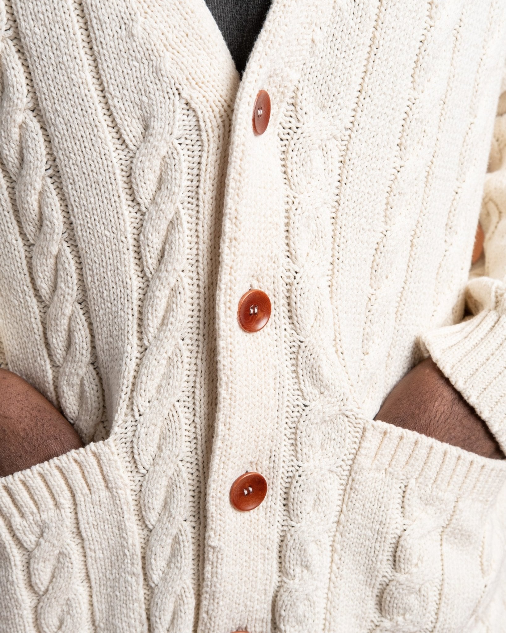 Cable Knit Cardigan Rebirth - Meadow