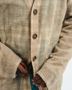 Cardigan Grey Disintegration Check from Our Legacy - photo №7. New Cardigans at meadowweb.com