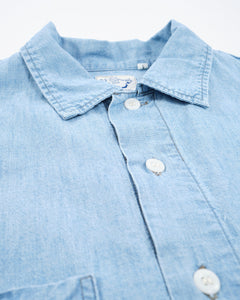 CHAMBRAY 60'S WORK SHIRT CHAMBRAY BLEACHED from orSlow - photo №4. New Shirts at meadowweb.com