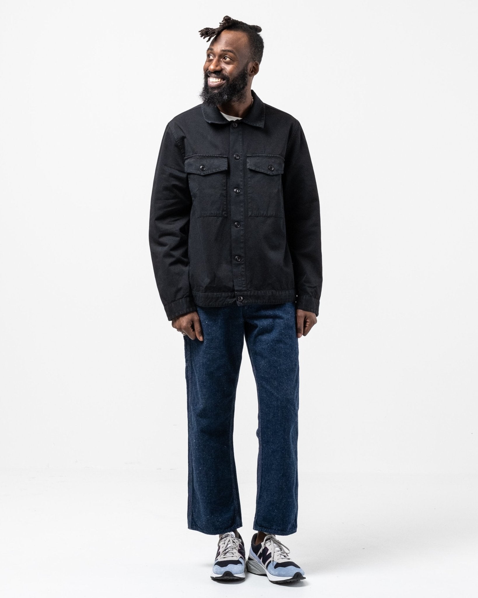 Colin Utility Overshirt Black - Meadow