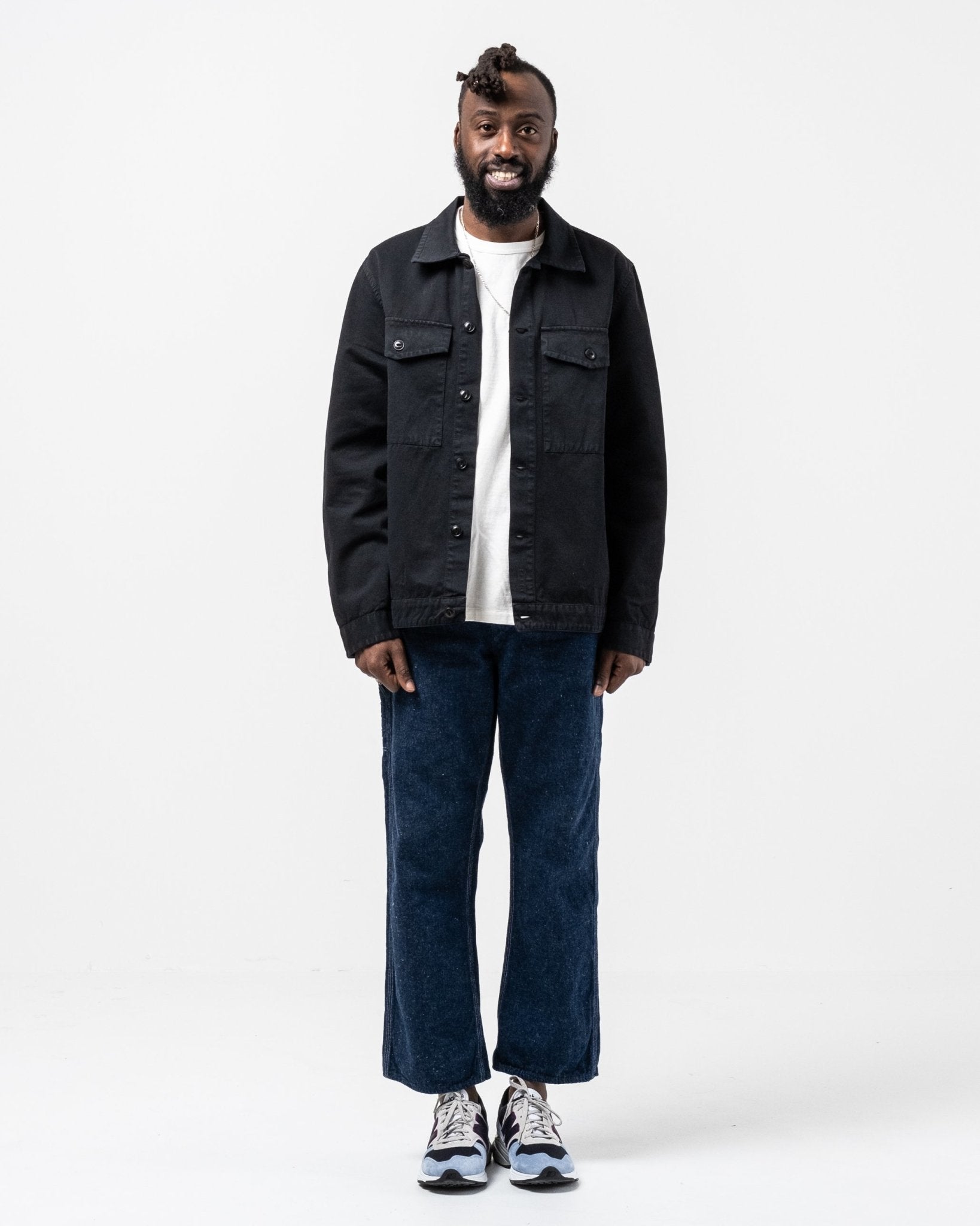 Colin Utility Overshirt Black - Meadow