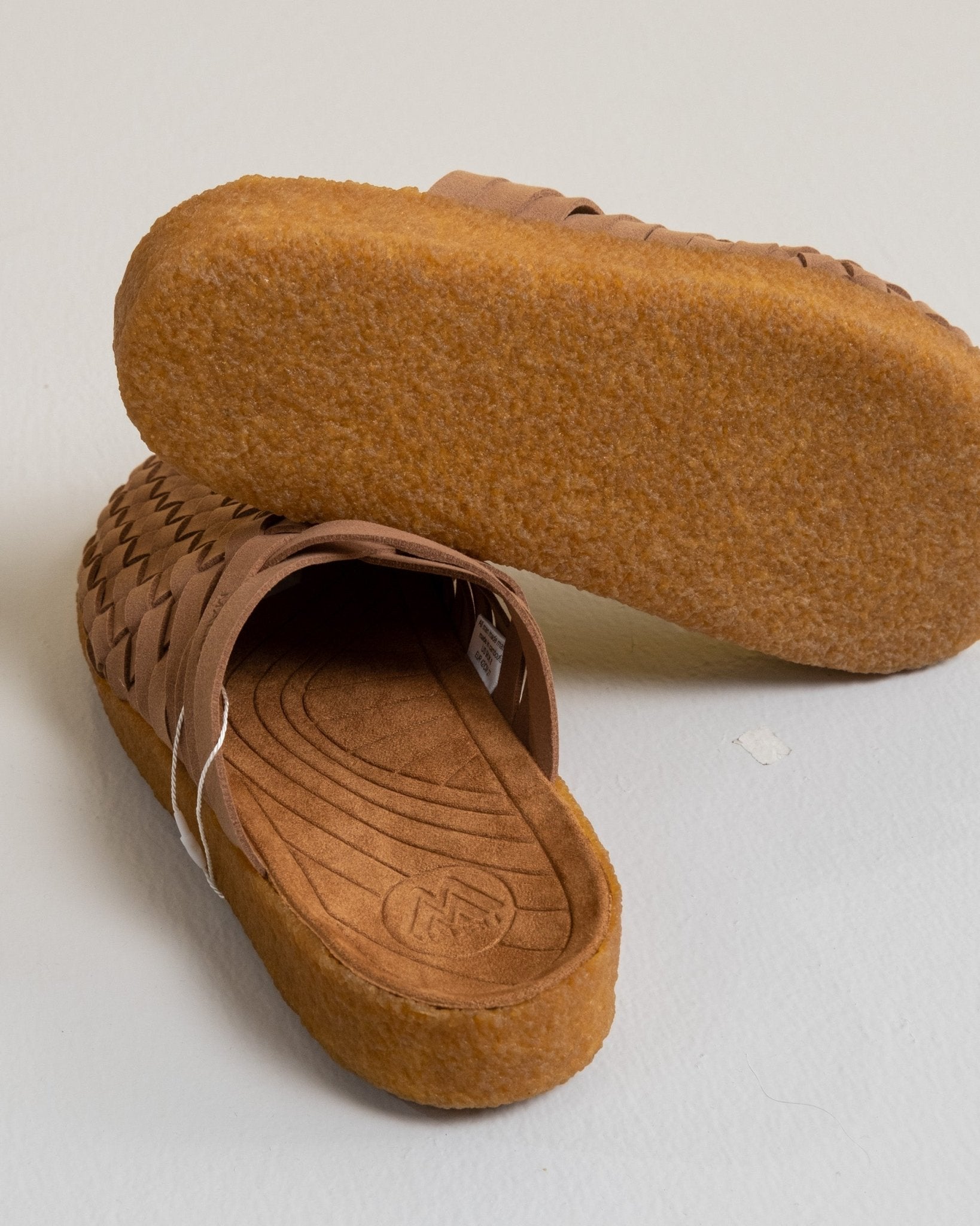 Colony Suede/Vegan Leather Crepe Gum Sandals Walnut/Tan - Meadow
