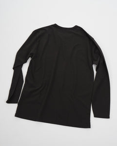 COOLMAX Jersey L/S Tee Gray from Nanamica - photo №4. New T-shirts at meadowweb.com