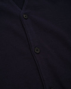 Cotton Cashmere Cardigan Navy from Nanamica - photo №2. New Cardigans at meadowweb.com