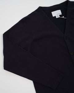 Cotton Cashmere Cardigan Navy from Nanamica - photo №5. New Cardigans at meadowweb.com