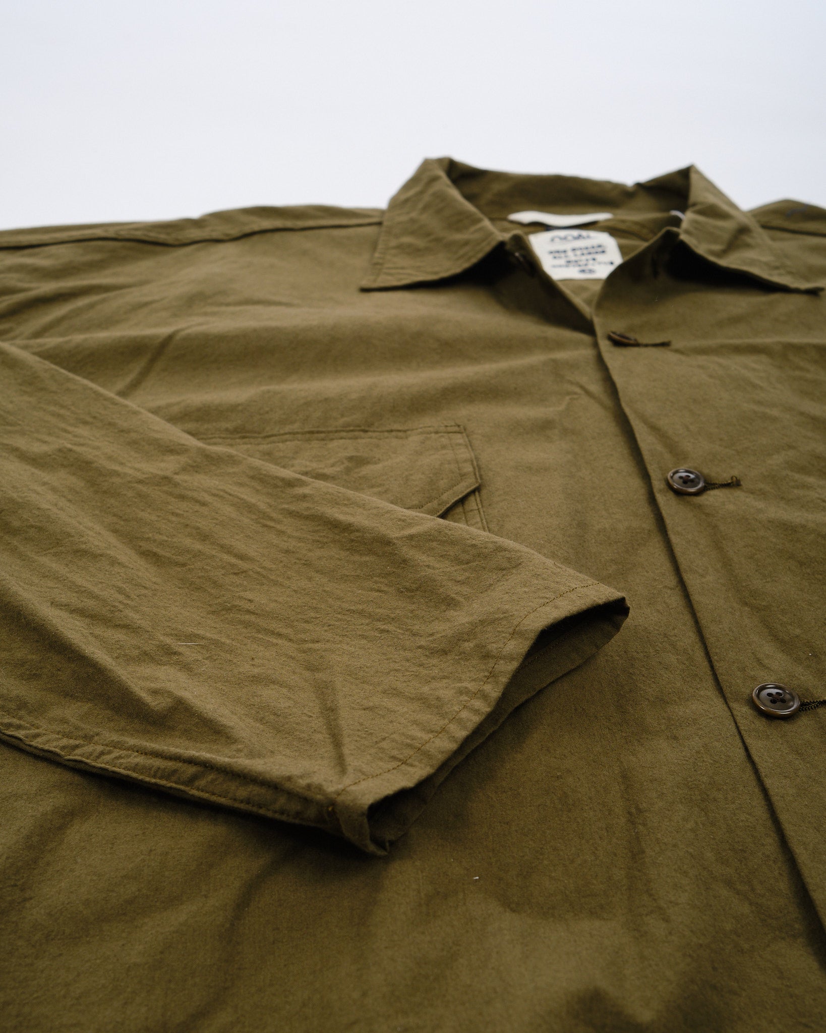 Cotton Wool Deck Shirt Khaki - Meadow