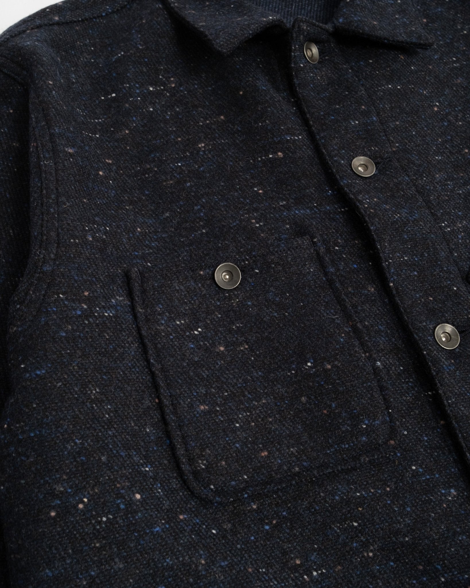 Coverall Jacket Tommy Wool Blend Navy - Meadow