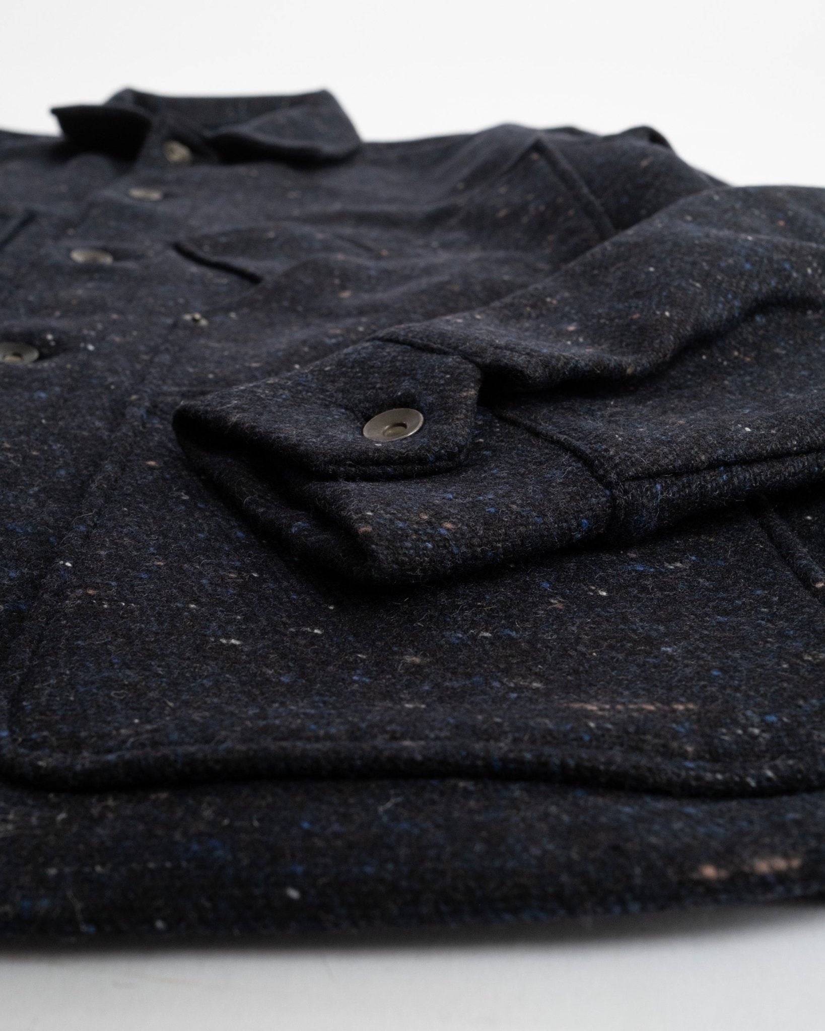 Coverall Jacket Tommy Wool Blend Navy - Meadow