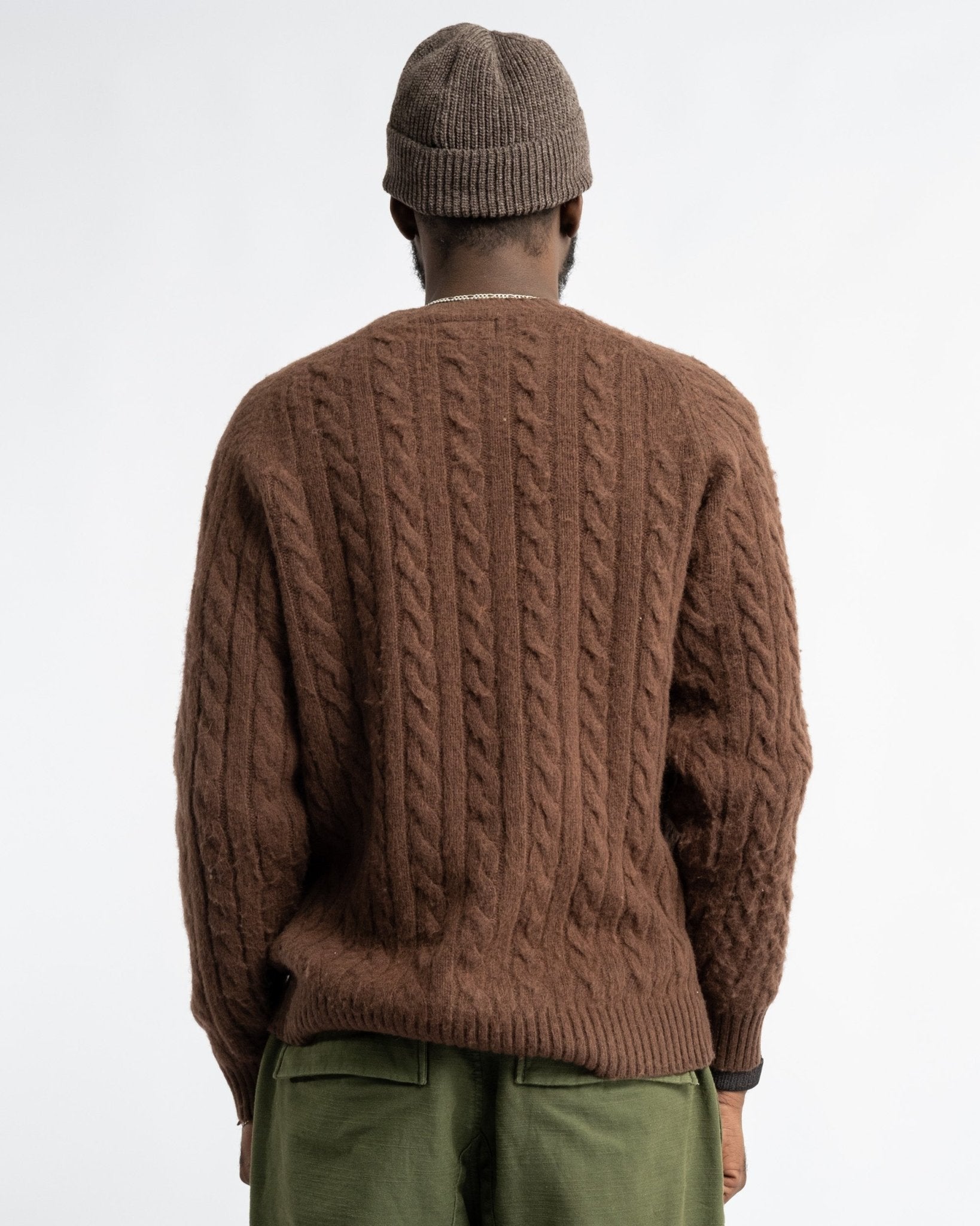 Crew Cable Shaggy 5G Brown 28 - Meadow