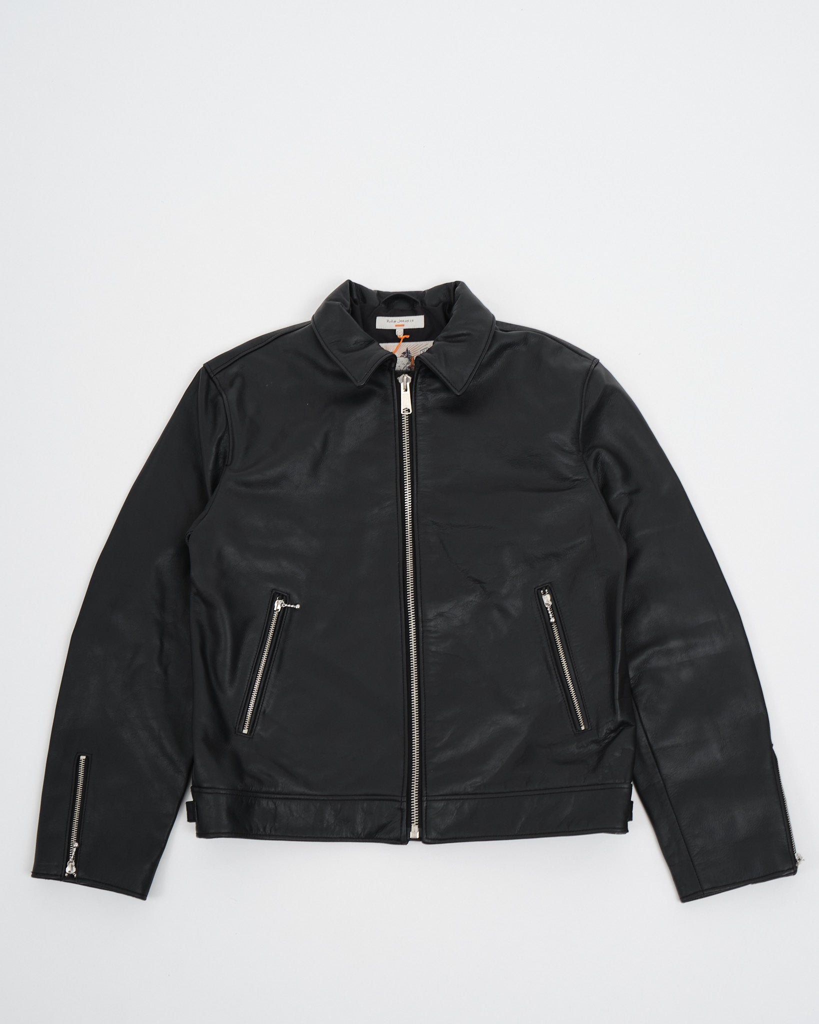 Eddy Rider Leather Jacket Black - Meadow