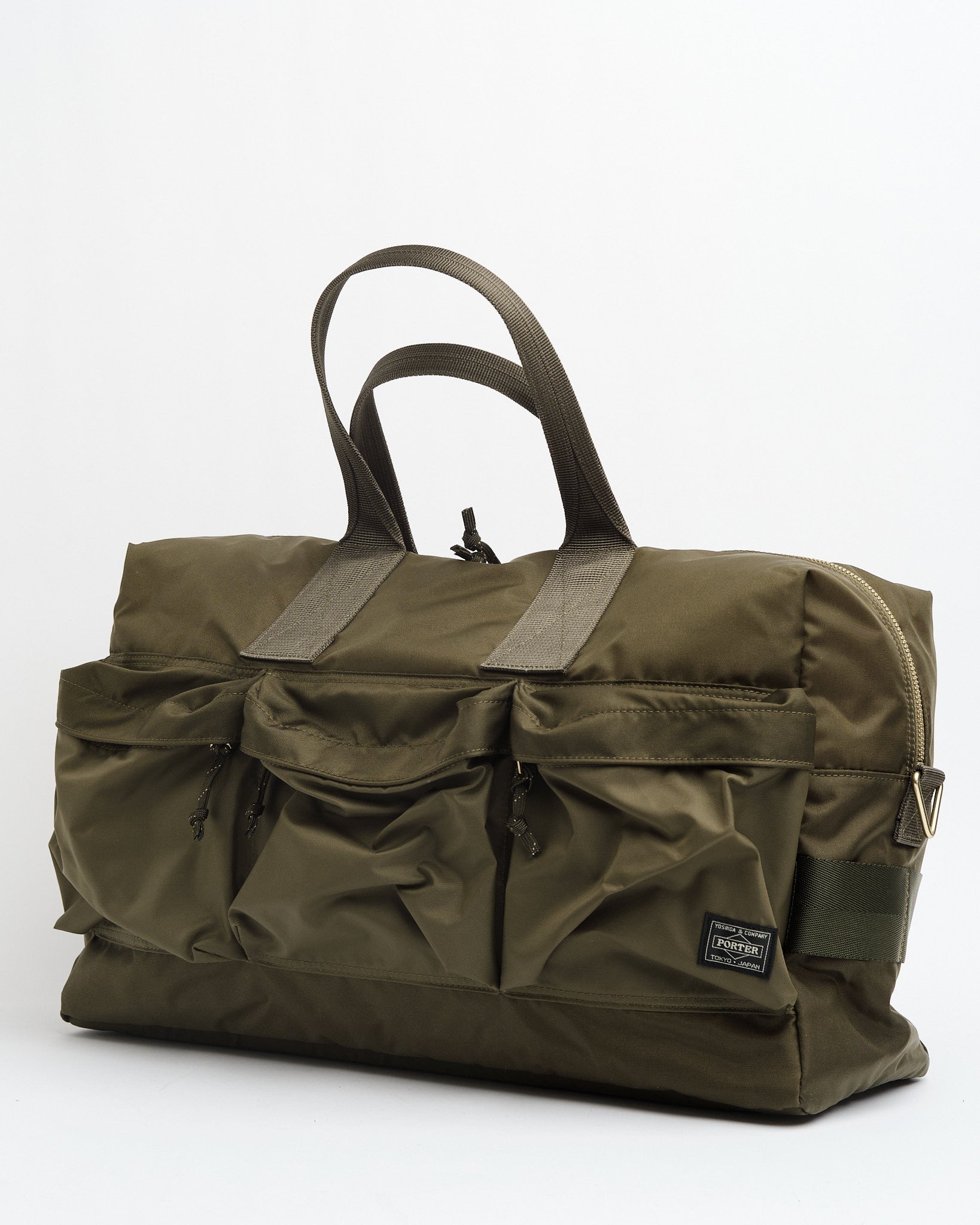Force 2-Way Duffle Bag Olive Drab by Porter by Yoshida ▶️ Meadow