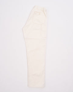 FRENCH WORK PANTS ECRU from orSlow - photo №1. New Trousers at meadowweb.com