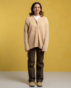 Knitted Cardigan Beige Faux Cord W from Our Legacy - photo №9. New Cardigans at meadowweb.com