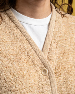 Knitted Cardigan Beige Faux Cord W from Our Legacy - photo №11. New Cardigans at meadowweb.com
